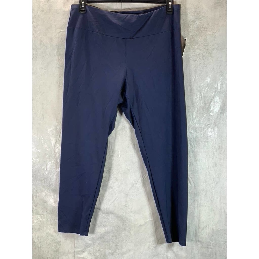 INC International Concepts Women's Plus Navy High-Rise Full-Length Leggings SZ3X